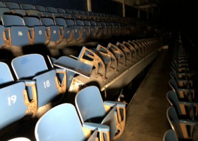 hara arena seats abandoned in trotwood