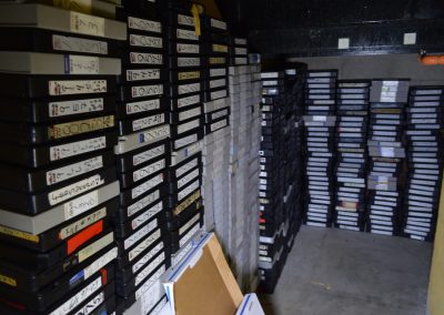 news recording tapes left inside an abandoned news station in dayton ohio