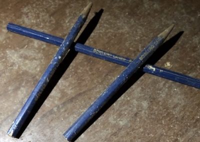 abandoned bowling alley pencils from bowlero lanes in dayton