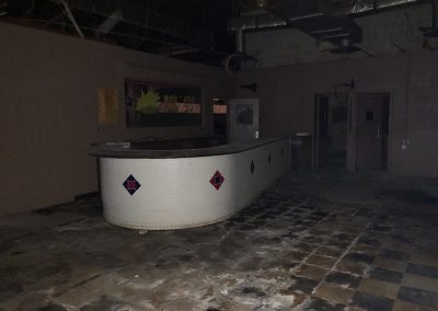 abandoned bowling alley bar from bowlero lanes in dayton