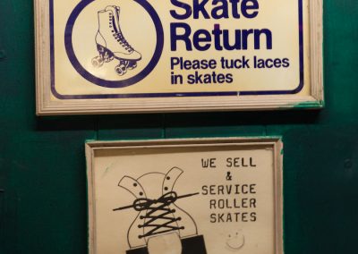 roller skate return vintage signs