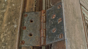 vintage 5 screw door hinge from old victorian house