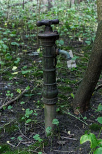 abandoned ohio water spiket coming out of the ground