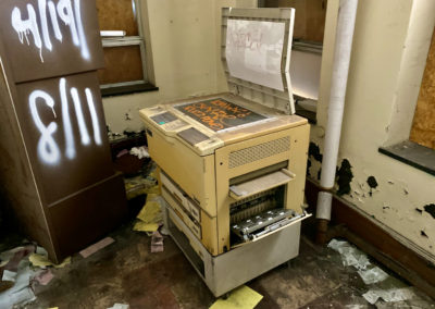 abandoned printer