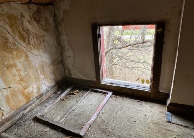 victorian style house abandoned attic window