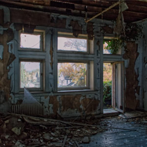 abandoned mansion porch