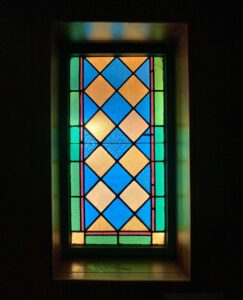 green-orange-blue-leaded-stained-glass-window