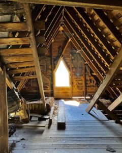 abandoned victorian mansion attic