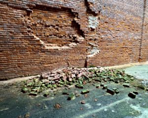 bricks-falling-off-wall-at-abandoned-place-in-ohio